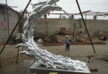 麥穗魚雕塑廠家 群魚小品 不銹鋼麥穗魚雕塑價(jià)格