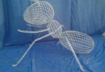 鏤空螞蟻雕塑廠家 編織工藝 供需不銹鋼鏤空螞蟻雕塑