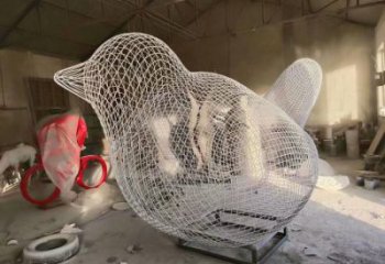 鏤空鳥雕塑廠家 編織工藝 提供不銹鋼鏤空鳥雕塑