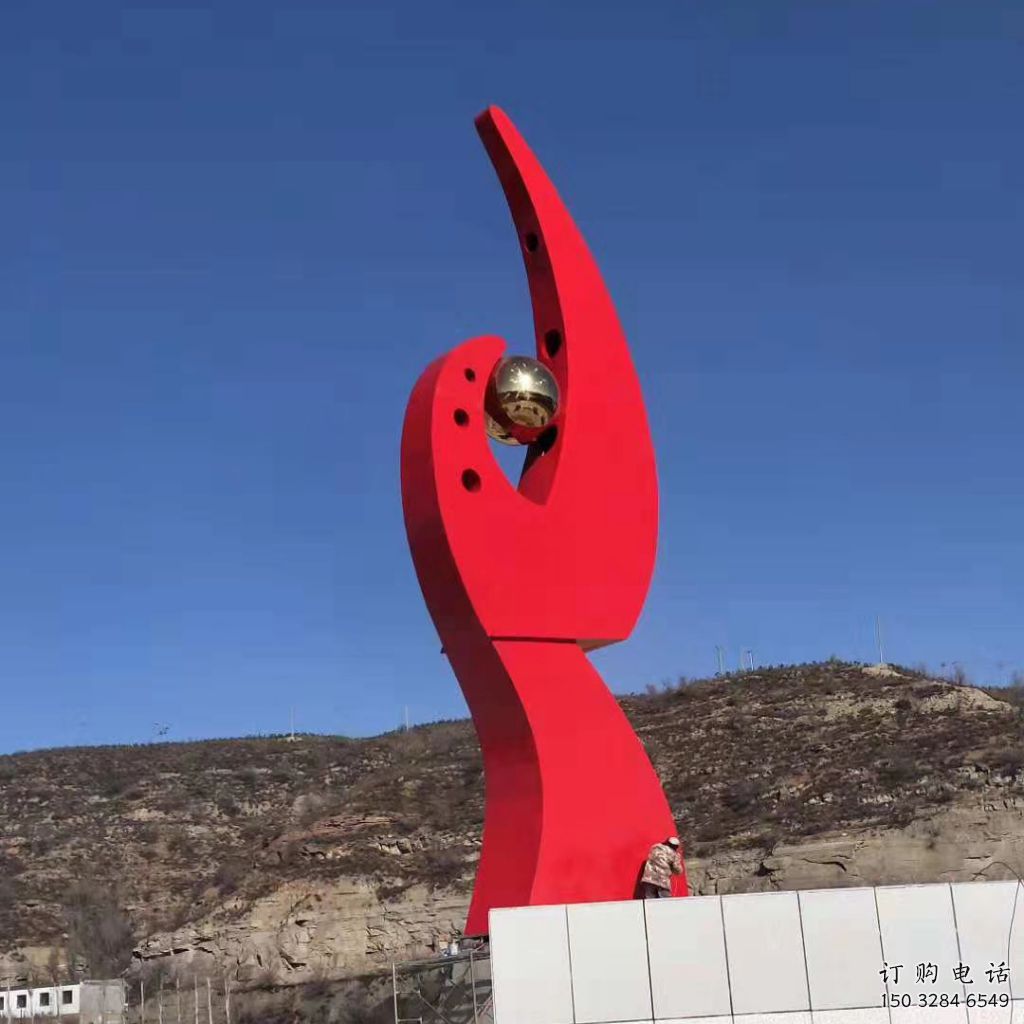 幾何鳳凰 抽象鳳凰雕塑  不銹鋼雕塑廠家