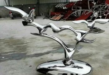 鏡面鴿子雕塑廠家 提供不銹鋼鏡面鴿子雕塑