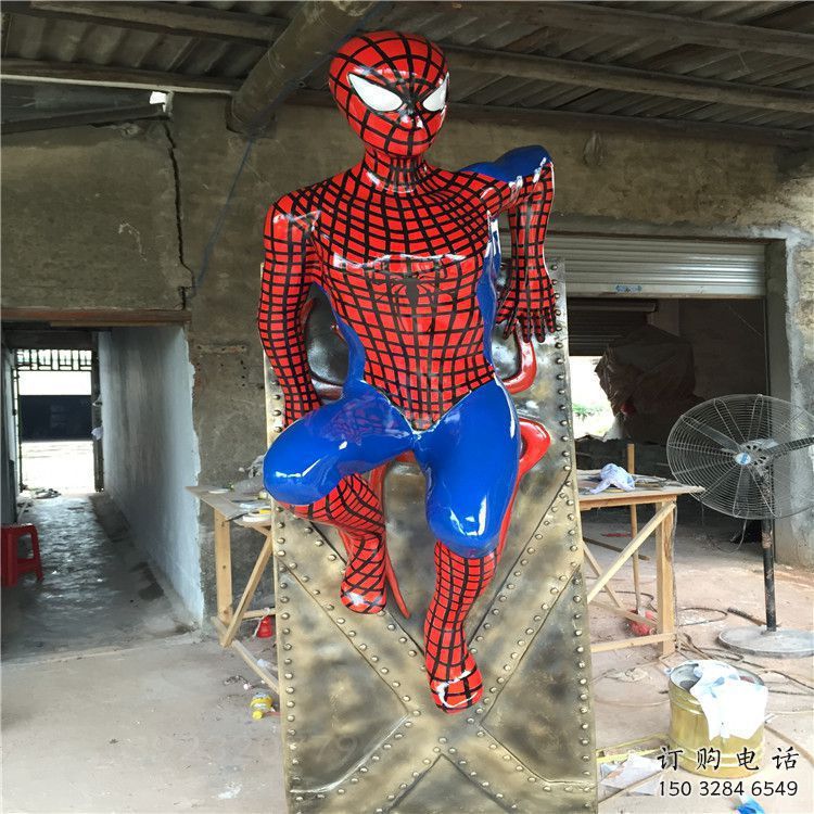 蜘蛛俠雕塑廠家 影視劇人物 大型蜘蛛俠雕塑價格