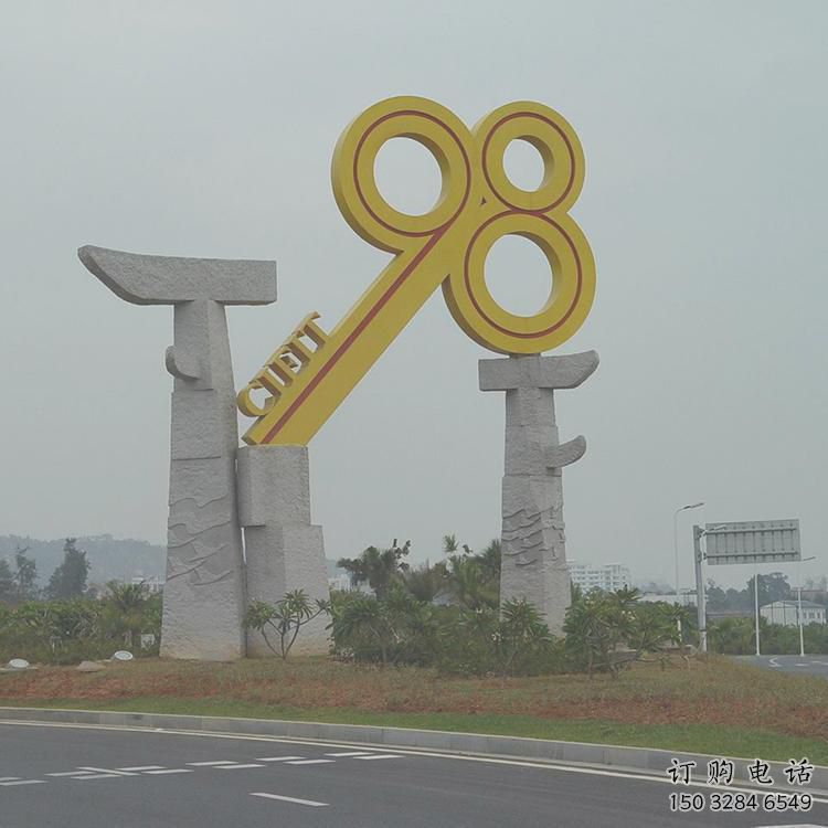 鑰匙雕塑 城市景觀建筑 不銹鋼鑰匙雕塑廠家