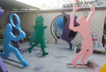 剪影體育人雕塑廠家 不銹鋼剪影人物雕塑