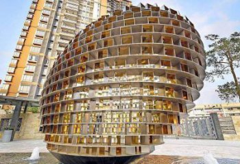 方格球雕塑廠家 塔羅設計 不銹鋼方格球雕塑