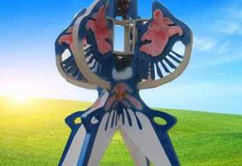 風箏雕塑廠家 立式景觀美陳 不銹鋼風箏雕塑制作
