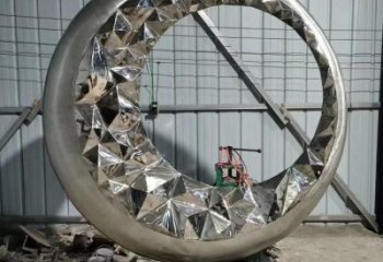 圓環雕塑 玄關異形圓環 不銹鋼玄關圓環雕塑廠家