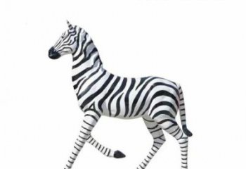 游樂場斑馬雕塑 現代仿真小品 戶外噴漆斑馬雕塑廠家