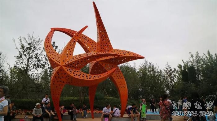 鏤空海星雕塑 街頭噴漆小品 室外鏤空海星雕塑廠(chǎng)家