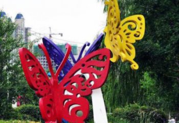 公園昆蟲雕塑廠家 中式噴漆小品 風景區仿真昆蟲雕塑