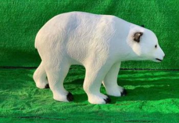 抽象狗熊雕塑廠家 創(chuàng)意村口擺件 玄關(guān)彩繪狗熊雕塑