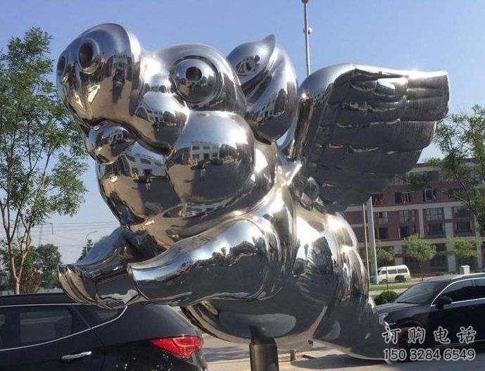 卡通豬雕塑廠家 現(xiàn)代創(chuàng)意擺件 公園仿真豬雕塑