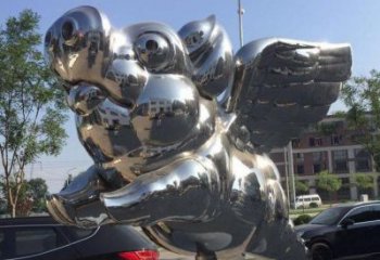 卡通豬雕塑廠家 現(xiàn)代創(chuàng)意擺件 公園仿真豬雕塑