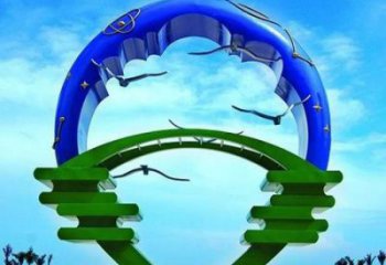 商業街飛燕雕塑廠家 大型戶外擺件 步行街異形飛燕雕塑