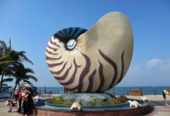風景區海螺雕塑廠家 中式海洋擺件 戶外廣場海螺雕塑
