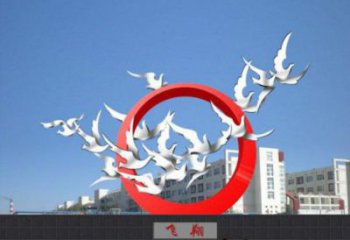 廣場(chǎng)飛鴿雕塑廠(chǎng)家 歐式創(chuàng)意擺件 風(fēng)景區(qū)現(xiàn)代飛鴿雕塑