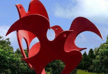 烤漆飛鴿雕塑廠(chǎng)家 賓館戶(hù)外擺件 抽象剪影飛鴿雕塑