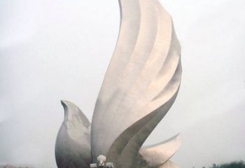 房地產(chǎn)飛鴿雕塑廠(chǎng)家 創(chuàng)意現(xiàn)代擺件 公園啞光飛鴿雕塑