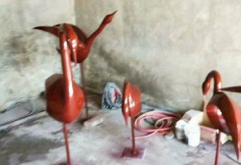 大門口雀鳥雕塑廠家 歐式抽象擺件 風景區(qū)仿古雀鳥雕塑