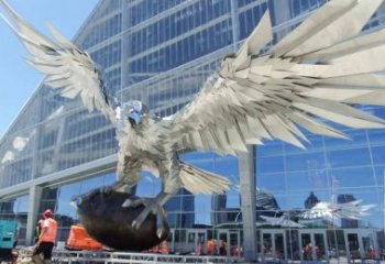 園林獵鷹雕塑廠家 大型抽象擺件 街道仿古獵鷹雕塑