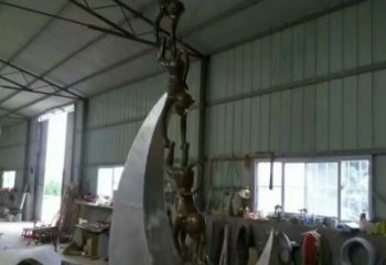 庭院猴子雕塑廠家 歐式仿真擺件 戶外噴漆猴子雕塑