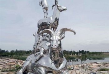 草地綿羊雕塑廠家 幾何異形小品 公園綿羊雕塑