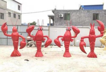 大門口大蝦雕塑廠家 歐式賓館擺件 風(fēng)景區(qū)仿古大蝦雕塑