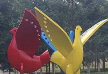 風(fēng)景區(qū)鴿子雕塑廠家 中式戶外擺件 大型創(chuàng)意鴿子雕塑