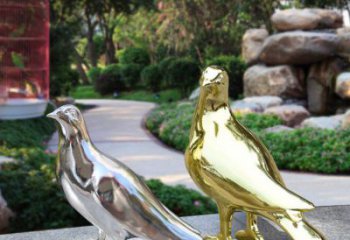 游樂場(chǎng)鴿子雕塑廠家 現(xiàn)代創(chuàng)意擺件 戶外廣場(chǎng)鴿子雕塑