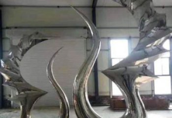 園林天鵝雕塑廠家 大型鏡面擺件 街道仿古天鵝雕塑