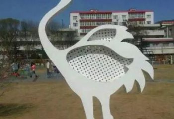 商場鶴雕塑廠家 中式戶外小品 酒店拉絲鶴雕塑