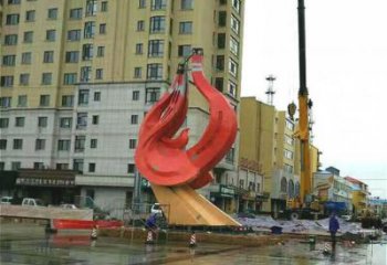 烤漆大雁雕塑廠家 現代公園擺件 戶外剪影大雁雕塑