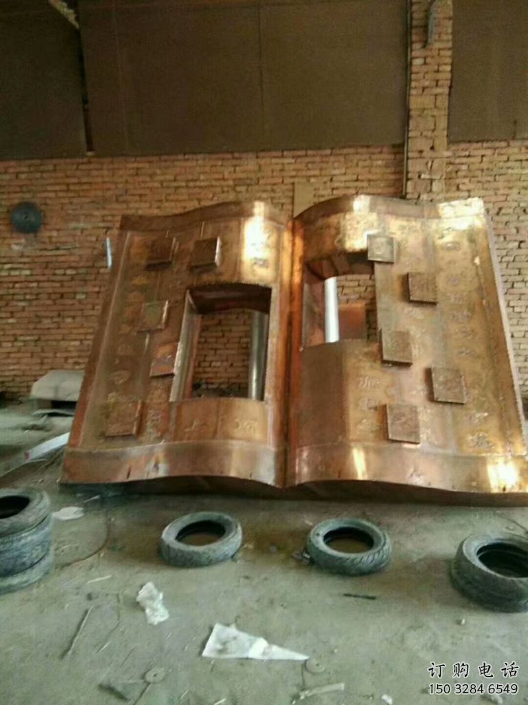 烤漆書(shū)雕塑廠(chǎng)家 大型鑄造小品 博物館書(shū)雕塑