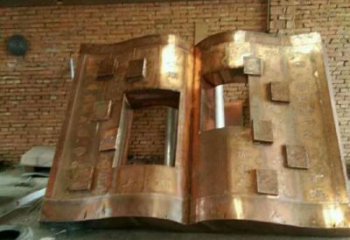 烤漆書雕塑廠家 大型鑄造小品 博物館書雕塑