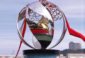 步行街地球雕塑廠家 剪紙游樂(lè)場(chǎng)小品 鑄造不銹鋼地球雕塑