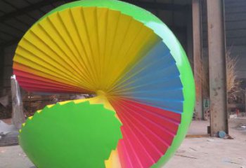 房地產(chǎn)球狀雕塑廠家 烤漆戶(hù)外擺件 大型不銹鋼球狀雕塑