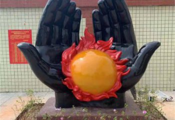 烤漆火焰雕塑廠家 現代創意小品 商業街不銹鋼火焰雕塑