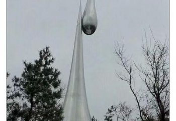 公園水珠雕塑廠家 鏡面擺件 創(chuàng)意不銹鋼水珠雕塑