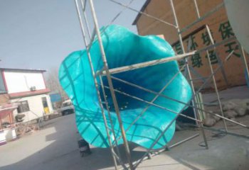 大型喇叭雕塑廠家 烤漆小品 現代不銹鋼喇叭雕塑