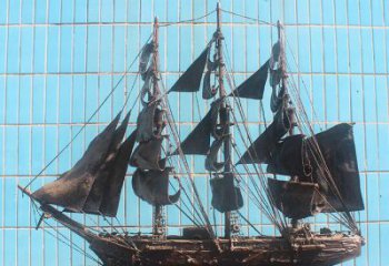 大型船型雕塑廠家 創意小品 不銹鋼船型雕塑生產