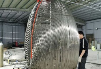 異形雞蛋雕塑廠家 現(xiàn)代廣場小品 制作不銹鋼雞蛋雕塑