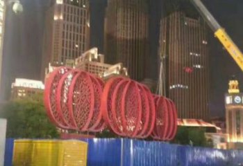 黨建燈籠雕塑廠家 異形小品 酒店不銹鋼燈籠雕塑生產(chǎn)