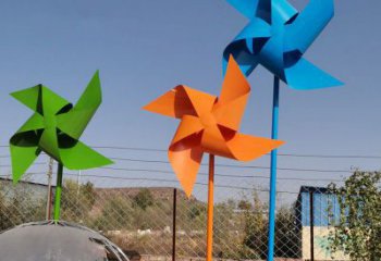 廣場(chǎng)風(fēng)車雕塑廠家 公園小品 現(xiàn)代不銹鋼風(fēng)車雕塑生產(chǎn)