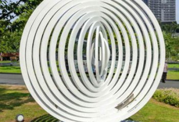 噴漆環(huán)形雕塑廠家 中式村口小品 現(xiàn)代不銹鋼環(huán)形雕塑生產(chǎn)