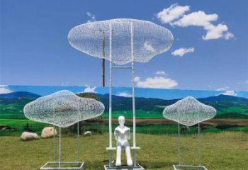 步行街云梯雕塑廠家 剪紙游樂場(chǎng)小品 歐式不銹鋼云梯雕塑制作