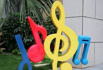 廣場音符雕塑廠家 公園小品 烤漆不銹鋼音符雕塑生產