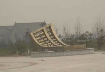 園林珠算雕塑廠家 創意小品 中式不銹鋼珠算雕塑生產