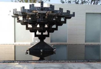 抽象幾何體雕塑廠家 鏤空小品 戶外不銹鋼幾何體雕塑廠