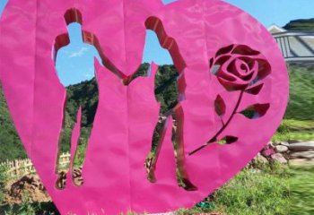 體育心心相印雕塑廠家 公園剪影運(yùn)動(dòng)小品