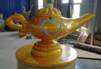 烤漆水壺雕塑廠家 廣場小品 現代不銹鋼水壺雕塑廠